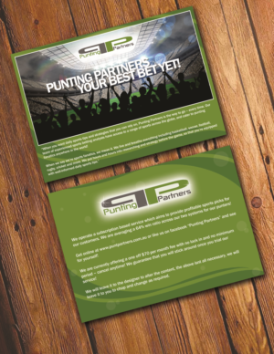 Design de Flyer par shakar pour Punting Partners | Design : #9452568