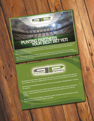 Design de Flyer par shakar pour Punting Partners | Design #9452571