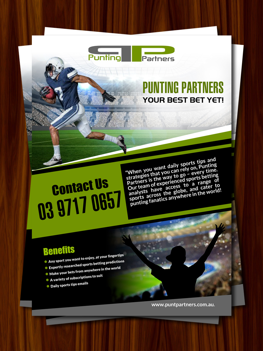 Design de Flyer par debdesign pour Punting Partners | Design #9487882