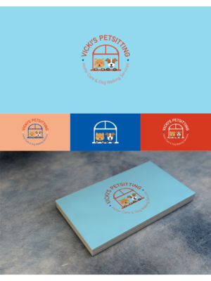 Vicki's Petsitting Home Care &amp;amp; Dog Walking Service   | Logo Design by Daniel Delato