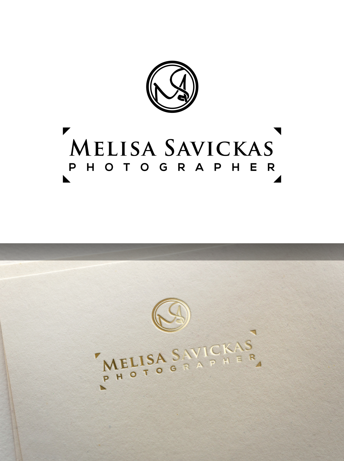 Logo Design by jenggot_merah_ for Melisa Savickas Photographer | Design #9583822