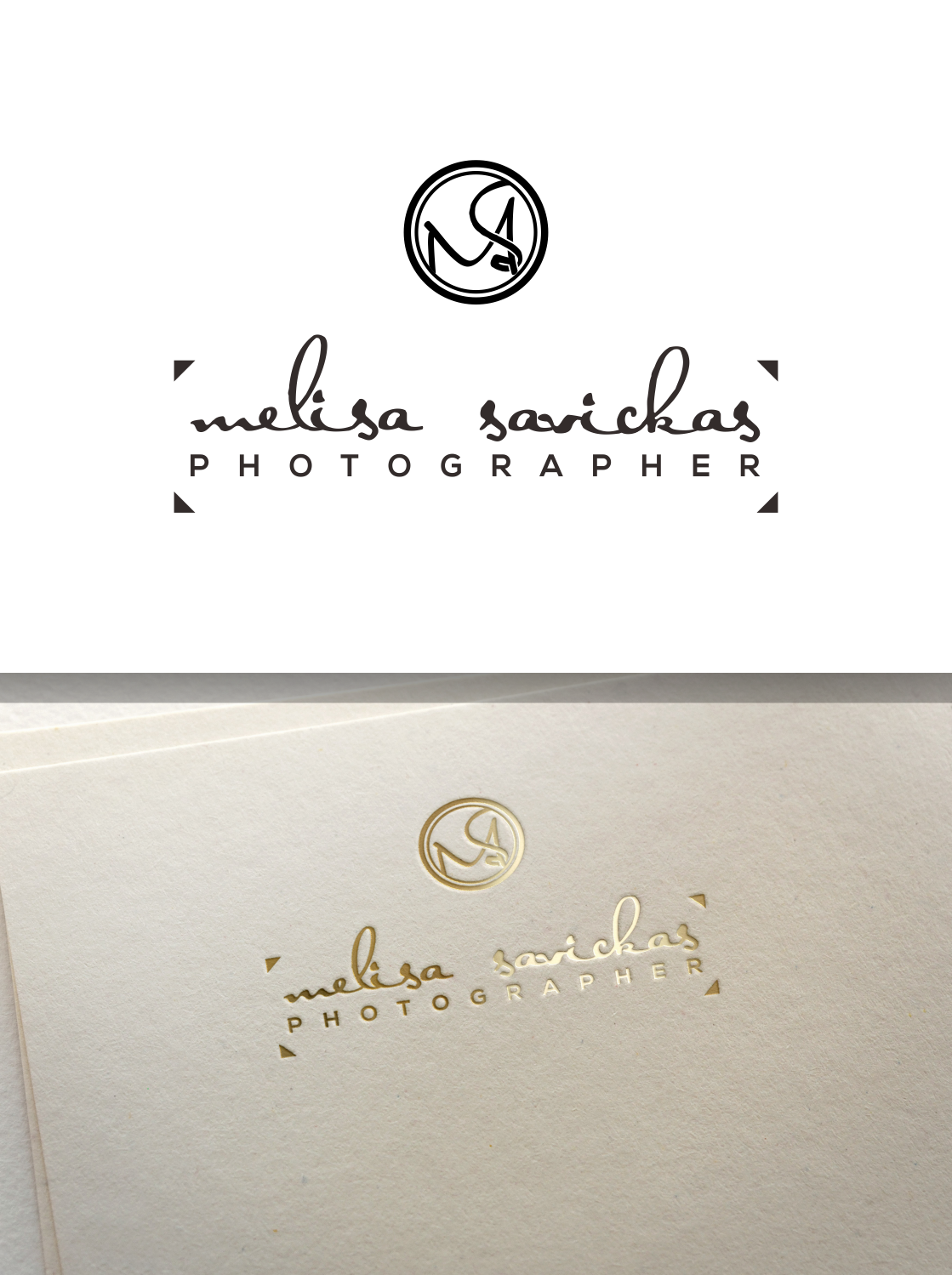 Diseño de Logo por jenggot_merah_ para Melisa Savickas Photographer | Diseño #9583823
