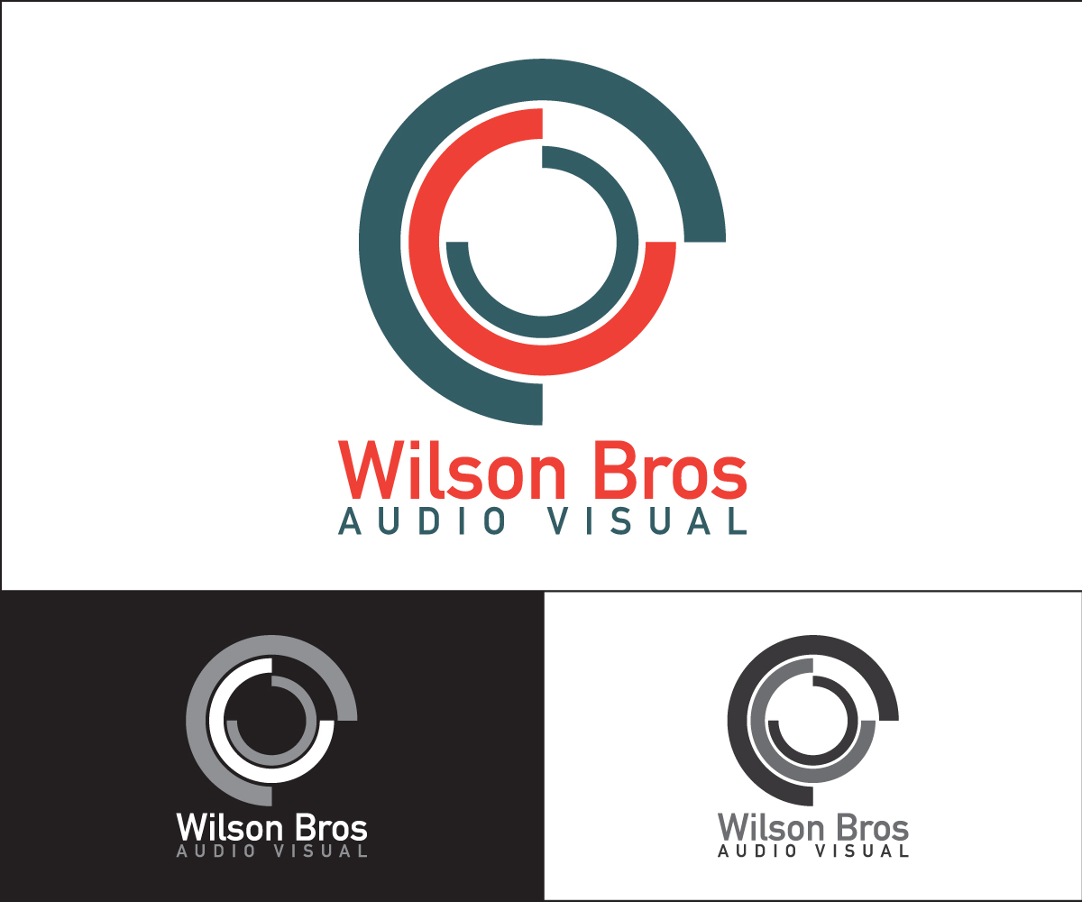 Logo-Design von PCab Designs für Wilson Bros Audio Visual | Design #9462439