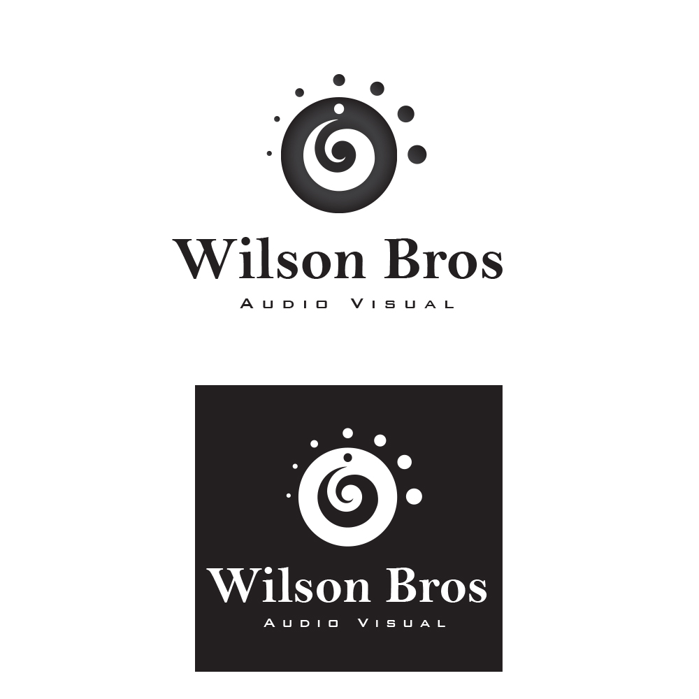 Logo Design by zayed Imam for Wilson Bros Audio Visual | Design #9559624