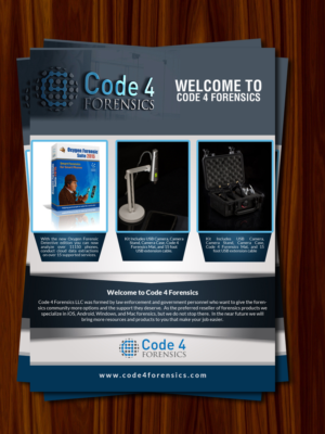 Design de Flyer par debdesign pour Code 4 Forensics | Design : #9486704
