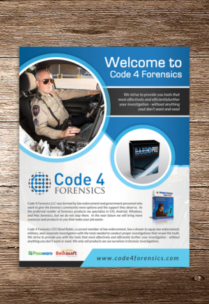 Design de Flyer par debdesign pour Code 4 Forensics | Design : #9499861
