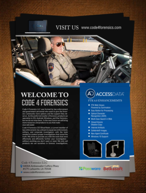 Design de Flyer par creative.bugs pour Code 4 Forensics | Design : #9463918