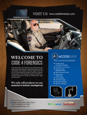 Design de Flyer par creative.bugs pour Code 4 Forensics | Design : #9742221