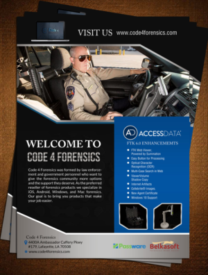 Design de Flyer par creative.bugs pour Code 4 Forensics | Design : #9799624