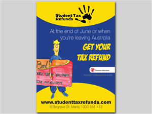Student Tax Refund business needs a advertisment design | Diseño Publicitario por Monsterish