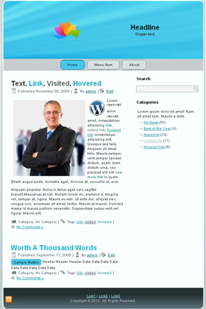 Wordpress Design by tarek_cs