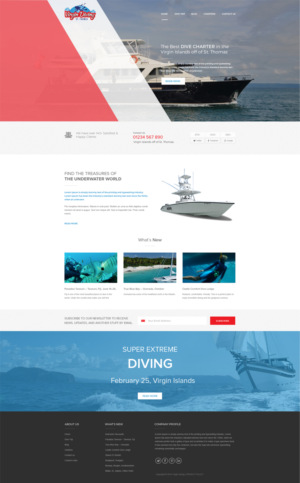 VirginDiving.com Website design needed!! | Web Design by Vikram M