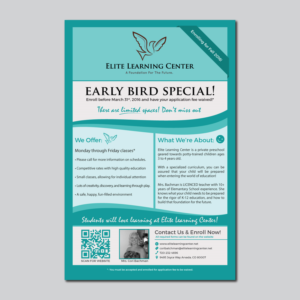 Flyer Design by M.Pirs for Elite Learning Center | Design: #9466018
