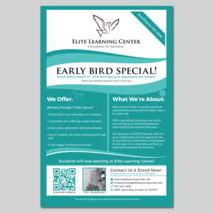 Flyer Design by M.Pirs for Elite Learning Center | Design: #9492419