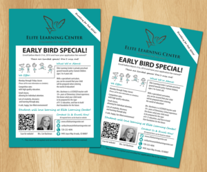 Diseño de Flyer por vestmen para Elite Learning Center | Diseño #9486540