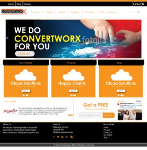 Web Design by Be Creatives for ConvertworX | Design: #9508136