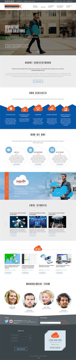 Web Design by RupalTechno for ConvertworX | Design: #9559323