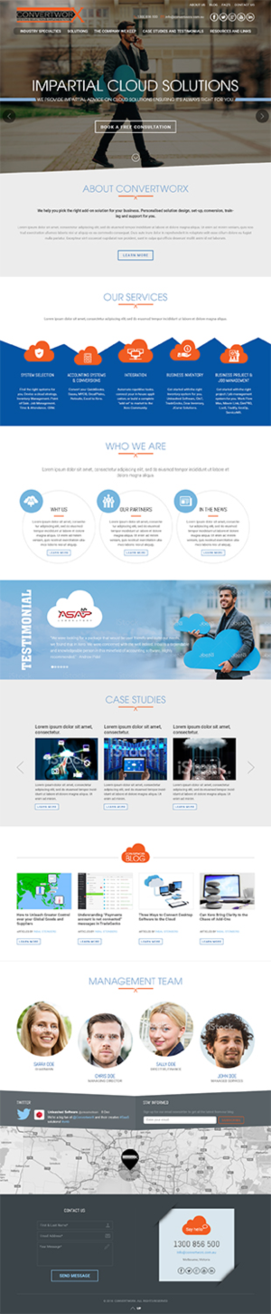 Web Design by RupalTechno for ConvertworX | Design: #9561141