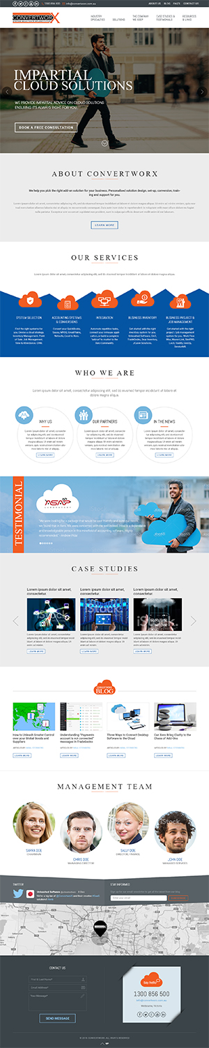 Web Design by RupalTechno for ConvertworX | Design: #9561149