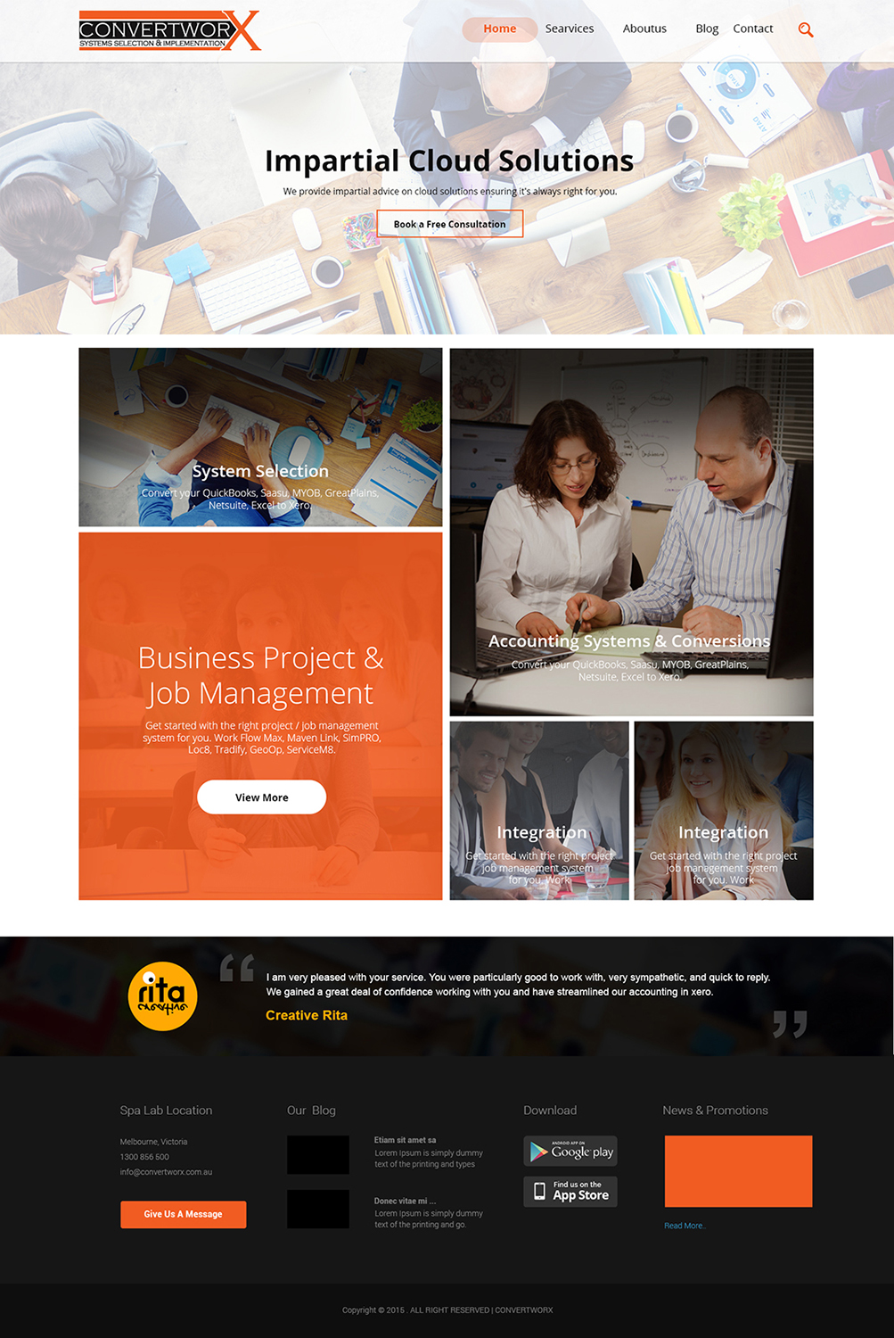Web Design by Zumbic for ConvertworX | Design #9493468