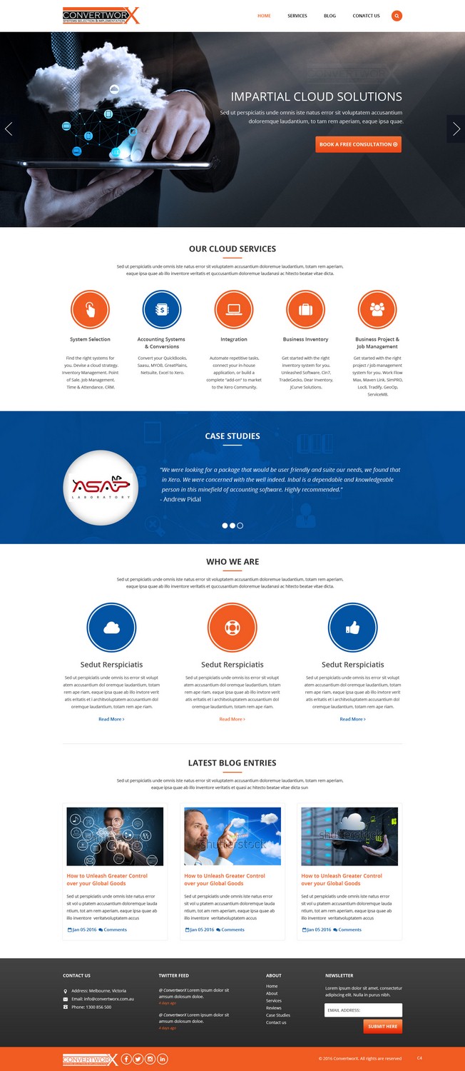 Web Design by pb for ConvertworX | Design #9467144
