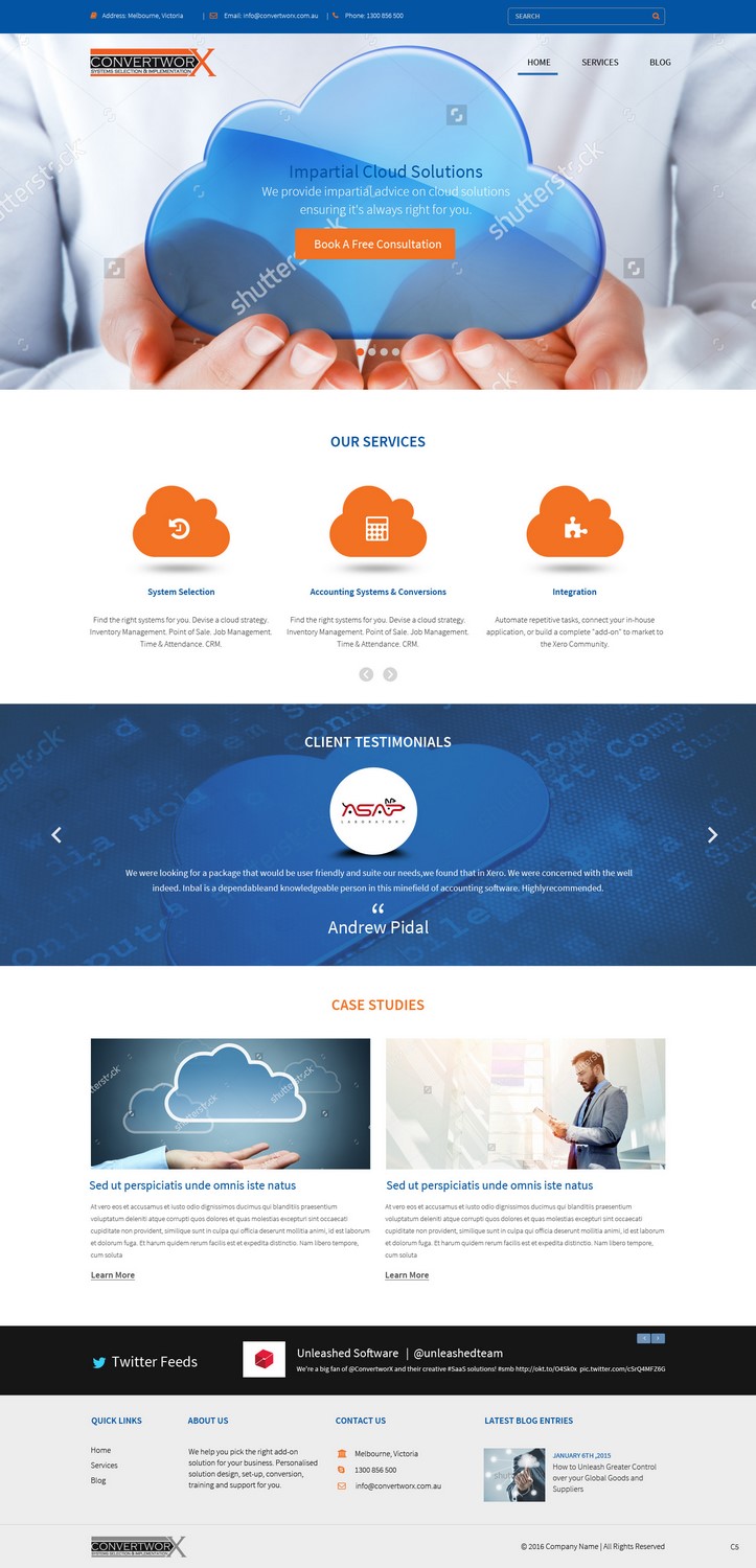Web Design by pb for ConvertworX | Design #9480790