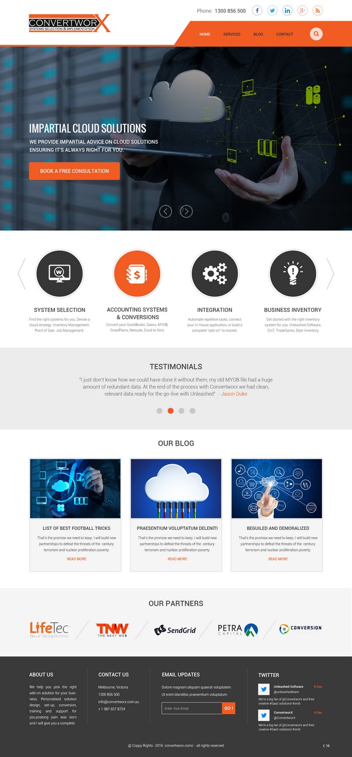 Web Design by pb for ConvertworX | Design #9480791
