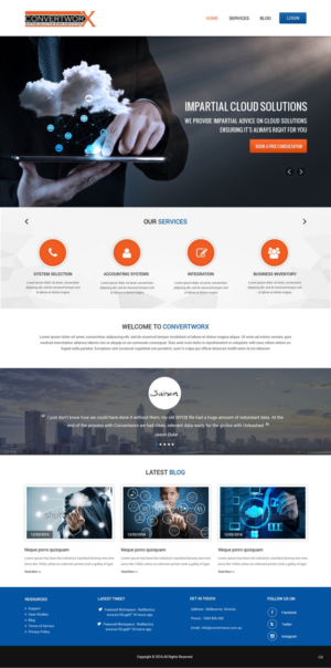 Diseño Web por pb para ConvertworX | Diseño: #9480793