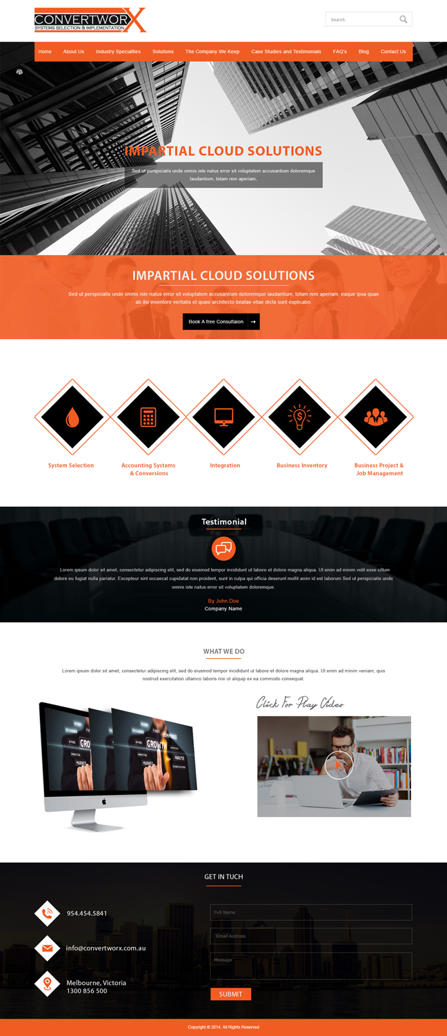 Web Design by Designtraffix for ConvertworX | Design #9560500