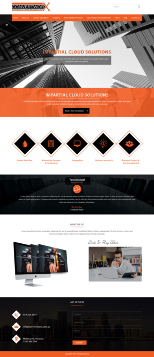 Web Design by Designtraffix for ConvertworX | Design: #9560500