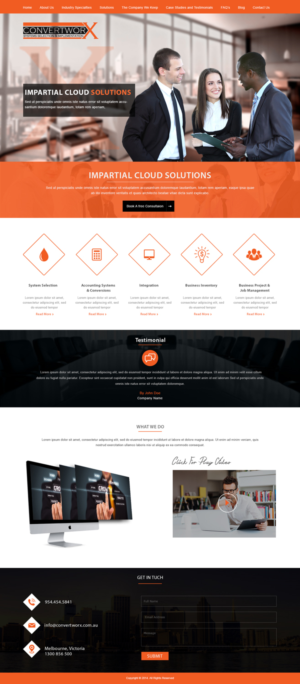 Diseño Web por Designtraffix para ConvertworX | Diseño: #9613154