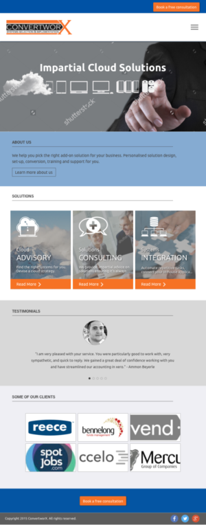 Web Design by A Fresh Coat for ConvertworX | Design: #9569921