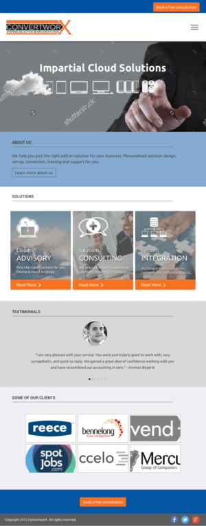 Web Design by A Fresh Coat for ConvertworX | Design: #9569922