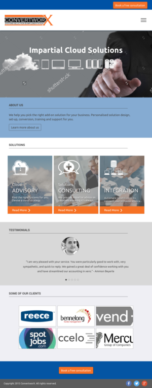 Web Design by A Fresh Coat for ConvertworX | Design: #9569923