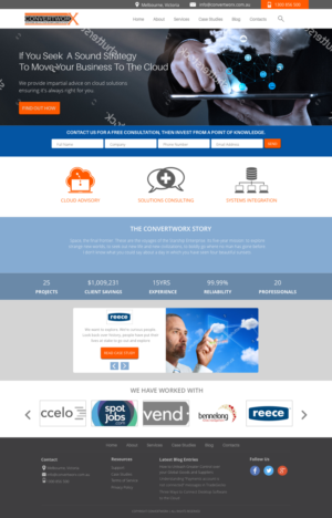 Web Design by A Fresh Coat for ConvertworX | Design: #9633819