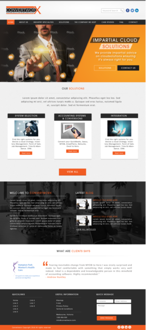 Diseño Web por JM para ConvertworX | Diseño: #9505389