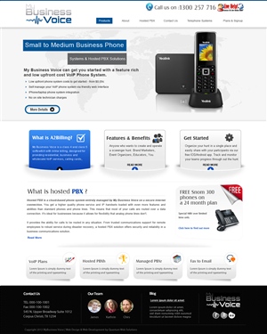 Wordpress Design by webxvision for my business voice | Design #2208057