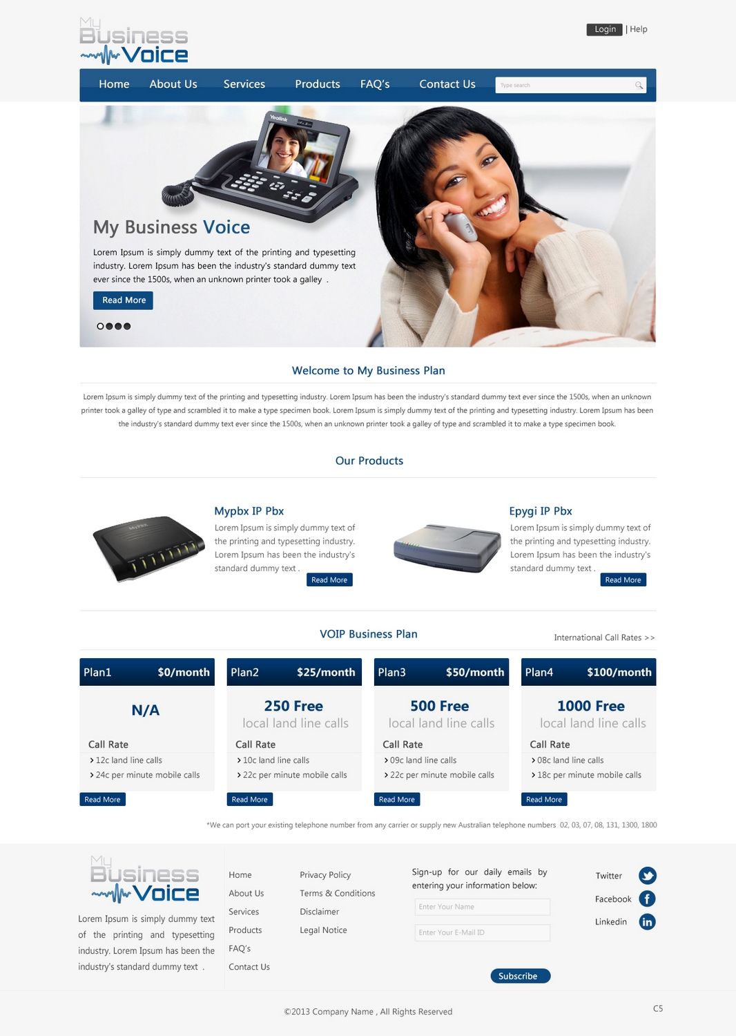 Diseño Wordpress por pb para my business voice | Diseño #2080339