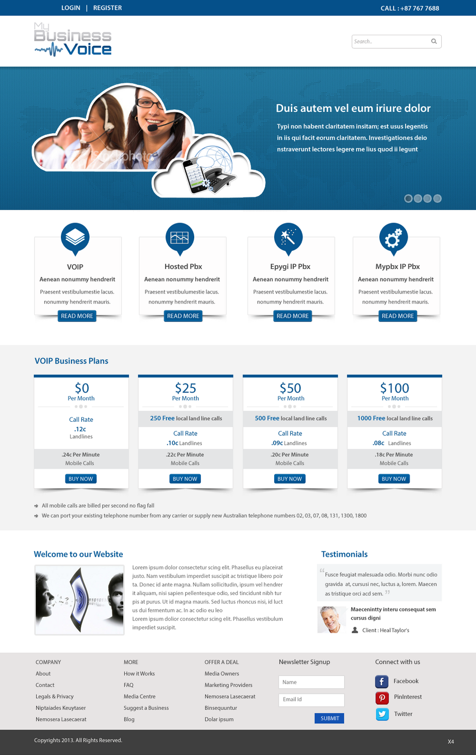 WordPress-Design von pb für my business voice | Design #2088891