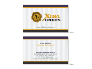 Card Design by lilacwhites for XTRAcredits Group Inc | Design #9489551