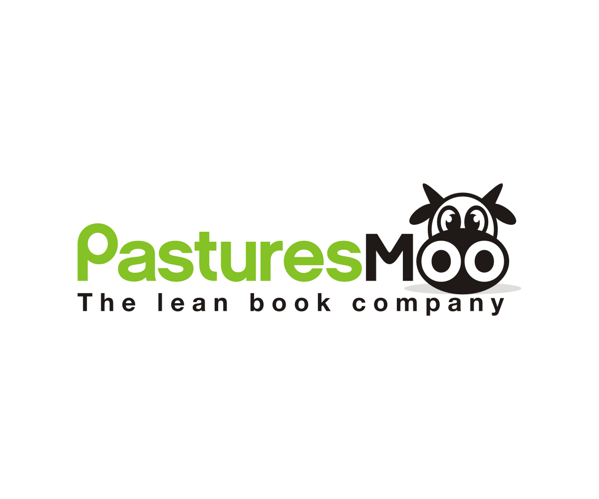 modern personable publishing company logo design for pastures moo moo company