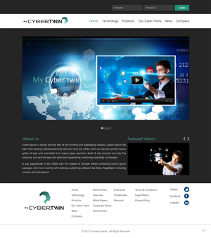 Web Design by pb for MyCyberTwin Pty Ltd | Design: #2080347