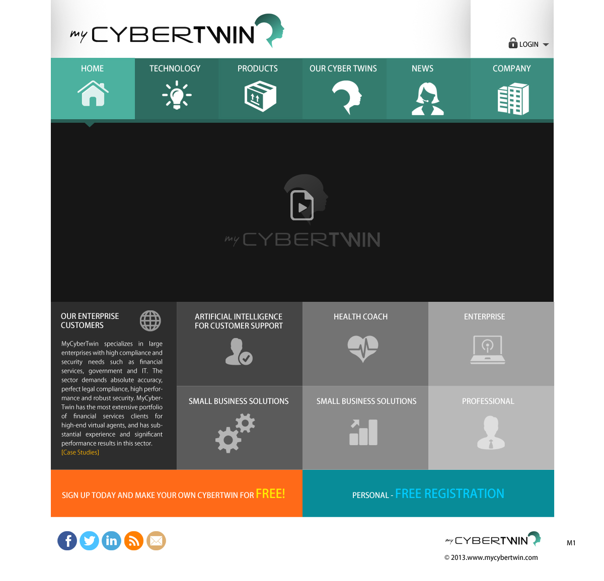 Web Design by pb for MyCyberTwin Pty Ltd | Design #2080349