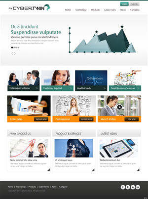 Web Design by pb for MyCyberTwin Pty Ltd | Design: #2080353