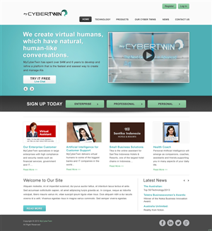 Web Design by pb for MyCyberTwin Pty Ltd | Design: #2084220