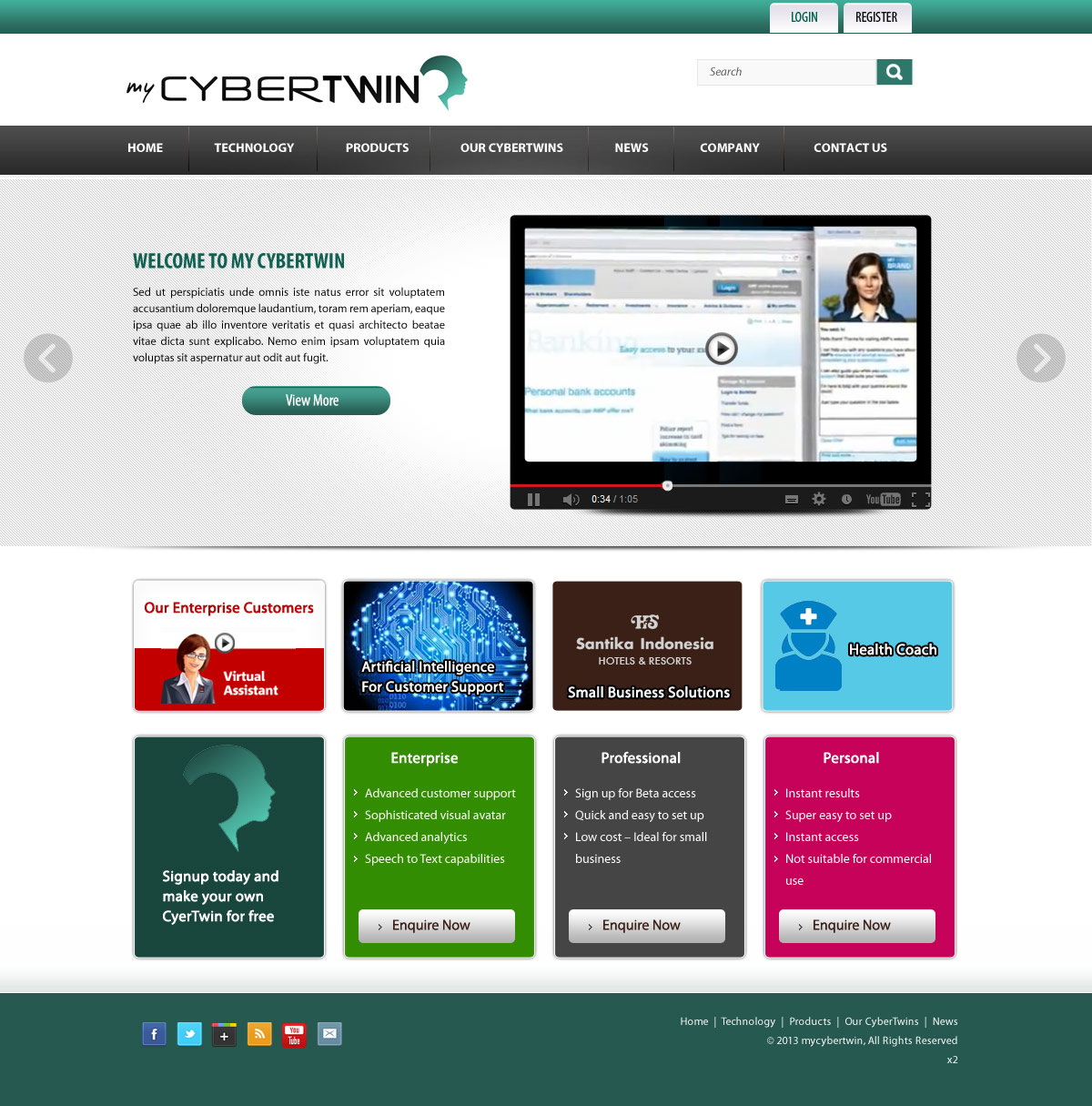 Web Design by pb for MyCyberTwin Pty Ltd | Design #2084222