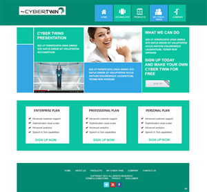 Web Design by pb for MyCyberTwin Pty Ltd | Design: #2088901