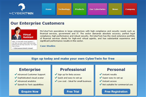 Web Design by Michael Dearman for MyCyberTwin Pty Ltd | Design #2086870