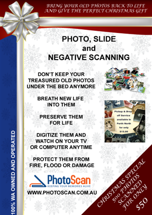 Photo Scanning New Business, Needs flyer design to capture Christmas gift ideas | Flyer-Design von TedAtkinson