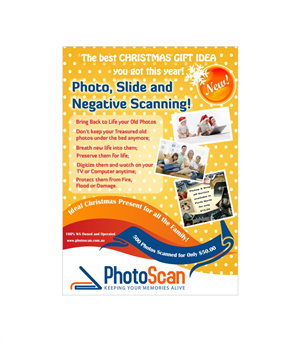 Photo Scanning New Business, Needs flyer design to capture Christmas gift ideas | Diseño de Flyer por Monimonzy